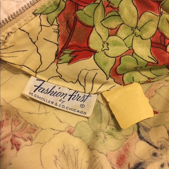 Authentic Vintage 50s/60s Cotton Oriental Dress - Picture 4 of 4